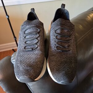 Women's Gray Knit Skechers Sneakers